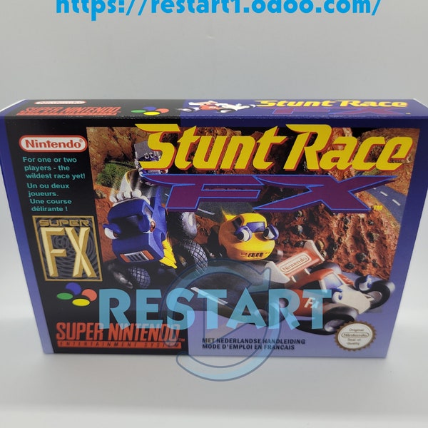 Stunt Race FX - Wild Trax - SNES - Repro Box - Premium Quality