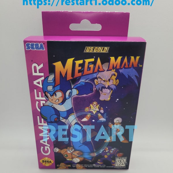 Mega man - SEGA Game Gear - Repro Box - Top Quality