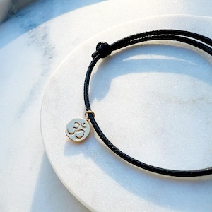 Om Rakhi Bracelet – 18K Gold Plated Aum Pendant on Eco Cord | Adjustable Hindu Rakhi Rakhri | Raksha Bandhan Gift for Him or Her