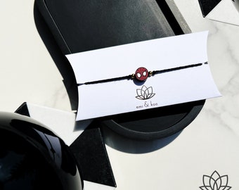 Handmade Spiderman Rakhi Bracelet | Friendship Tie, Kids Gift