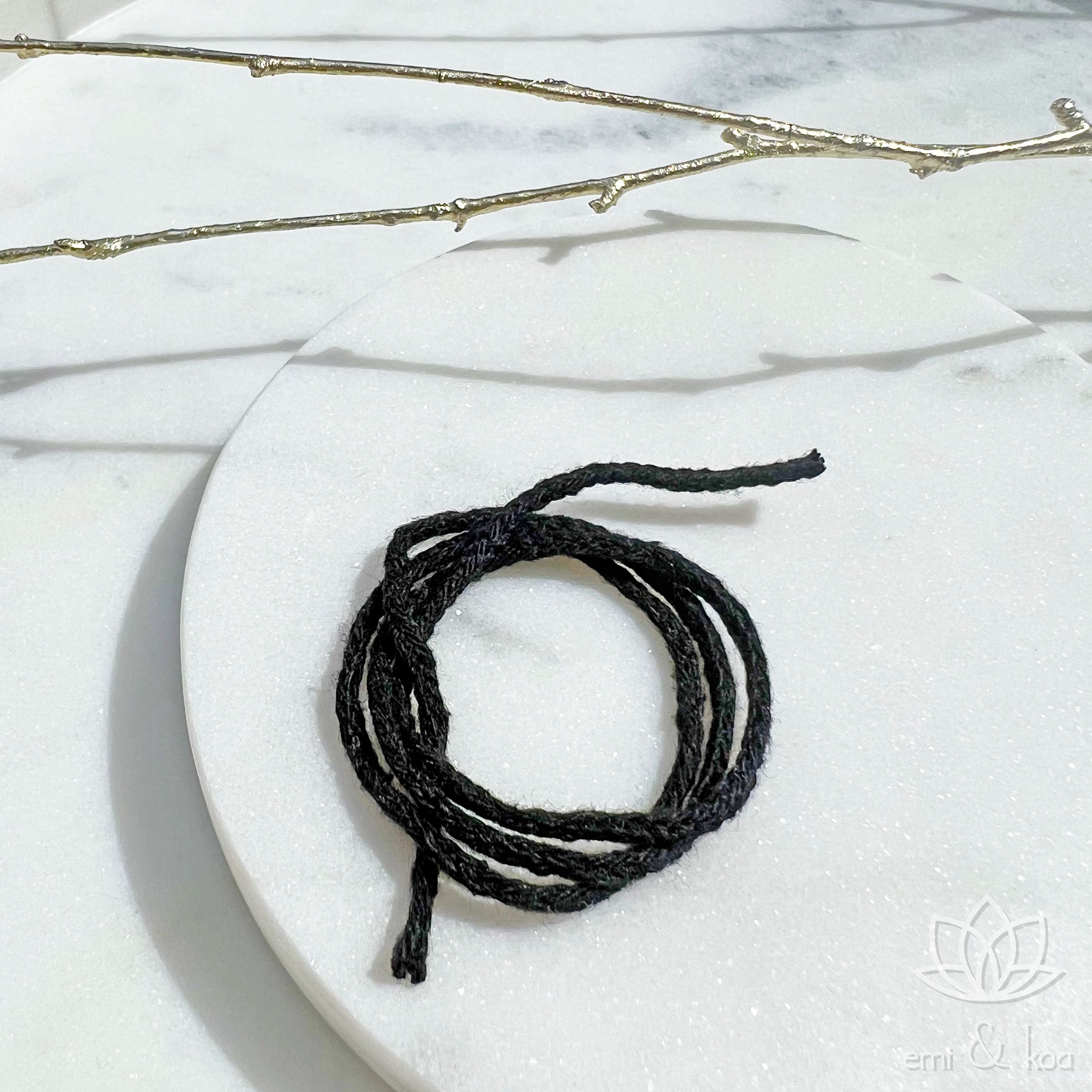 Affinity Bronze Charm Black Thread Anklet – Silvermerc Designs