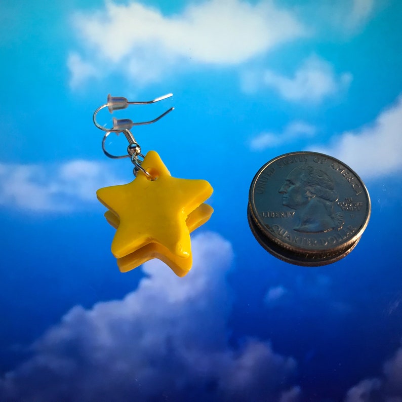 cute celestial earrings Celestial moon earrings star moon star and moon earrings celestial earrings safe earrings star earrings