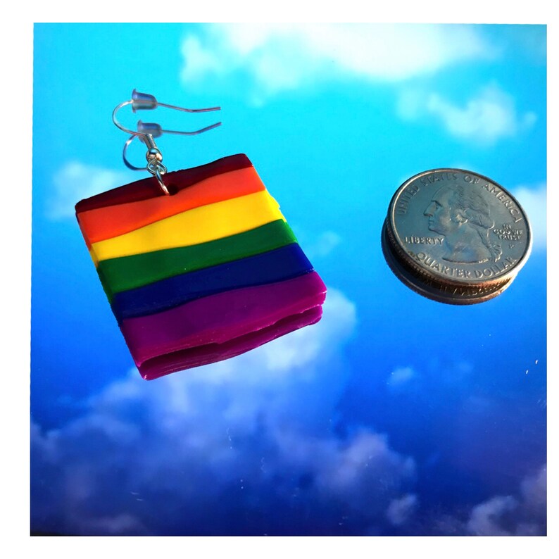 safe earrings Rainbowz rainbow handmade earrings handmade rainbow clay earrings rainbow earrings handmade clay rainbow clay earrings
