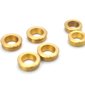 6x New brass rivet caps for 91 mm SAK, for 2.5 mm and 2.2 mm brass pins, customizing spare parts for swiss army tools, modding accessory image 1