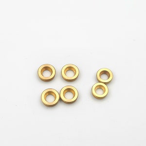 6x New brass rivet caps for 91 mm SAK, for 2.5 mm and 2.2 mm brass pins, customizing spare parts for swiss army tools, modding accessory image 4