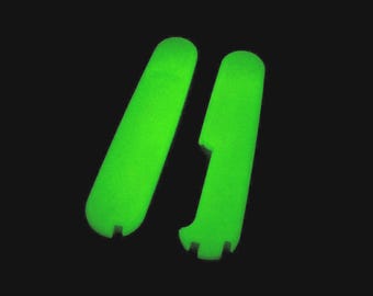 5Pairs Glow in the dark 91 mm Plus scales,3D Printed PLA SAK mod Plus Scales,with Slots for tweezers,toothpick pen,needle,click on handle