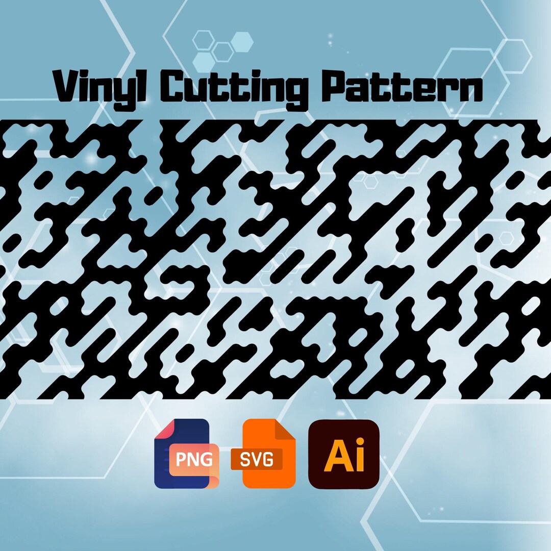 PNG SVG AI8 Vinyl Cutting Pattern for Cricut Silhouette | Abstract ...