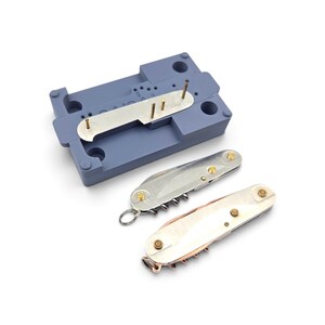 3D printed PLA Jig for 91mm & 84mm Swiss army knife sak mods,SAK fixture for assembly and disassembly of your pocket-knife,sak modding tool