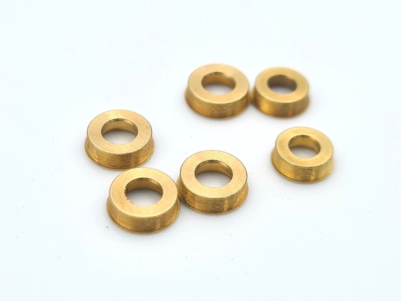 6x New brass rivet caps for 91 mm SAK, for 2.5 mm and 2.2 mm brass pins, customizing spare parts for swiss army tools, modding accessory image 5