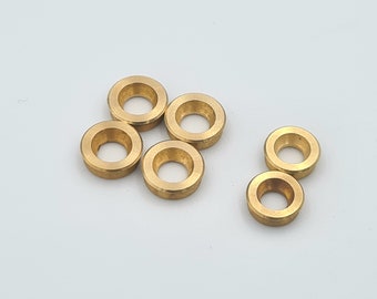 6x New brass rivet caps for 91mm SAK,for 2.5mm and 2.2mm brass pins,customizing spare parts for swiss army tools,modding accessory