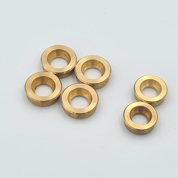 6x New brass rivet caps for 91 mm SAK, for 2.5 mm and 2.2 mm brass pins, customizing spare parts for swiss army tools, modding accessory