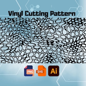 Vinyl Cutting Pattern Digital Files SVG PNG Ai8 | Vector Design template for laser cutting Cricut Silhouette EZCad Laser Cutting and Crafts