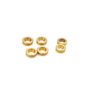 6x New brass rivet caps for 91 mm SAK, for 2.5 mm and 2.2 mm brass pins, customizing spare parts for swiss army tools, modding accessory image 2