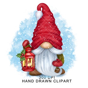Christmas Gnome PNG Clipart Snow Digital Cute Gonk Hello Winter ...