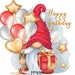 Birthday Gnome PNG Clipart Cute Gonk Image Happy Mothers Day Valentines ...