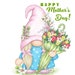 Happy Mothers Day Gnome PNG Clipart Cute Gonk Birthday Easter Hello ...