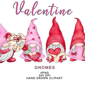 Valentine Gnomes PNG Clipart Pink Gonk Valentine Romantic Love Cute ...