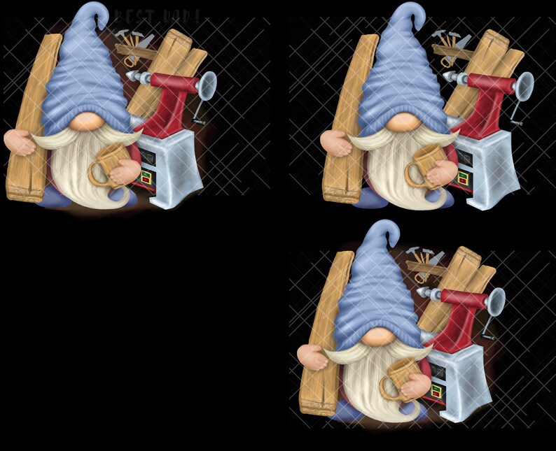 Carpenter Gnome PNG Clipart Cute Gonk Gift for Handyman Etsy