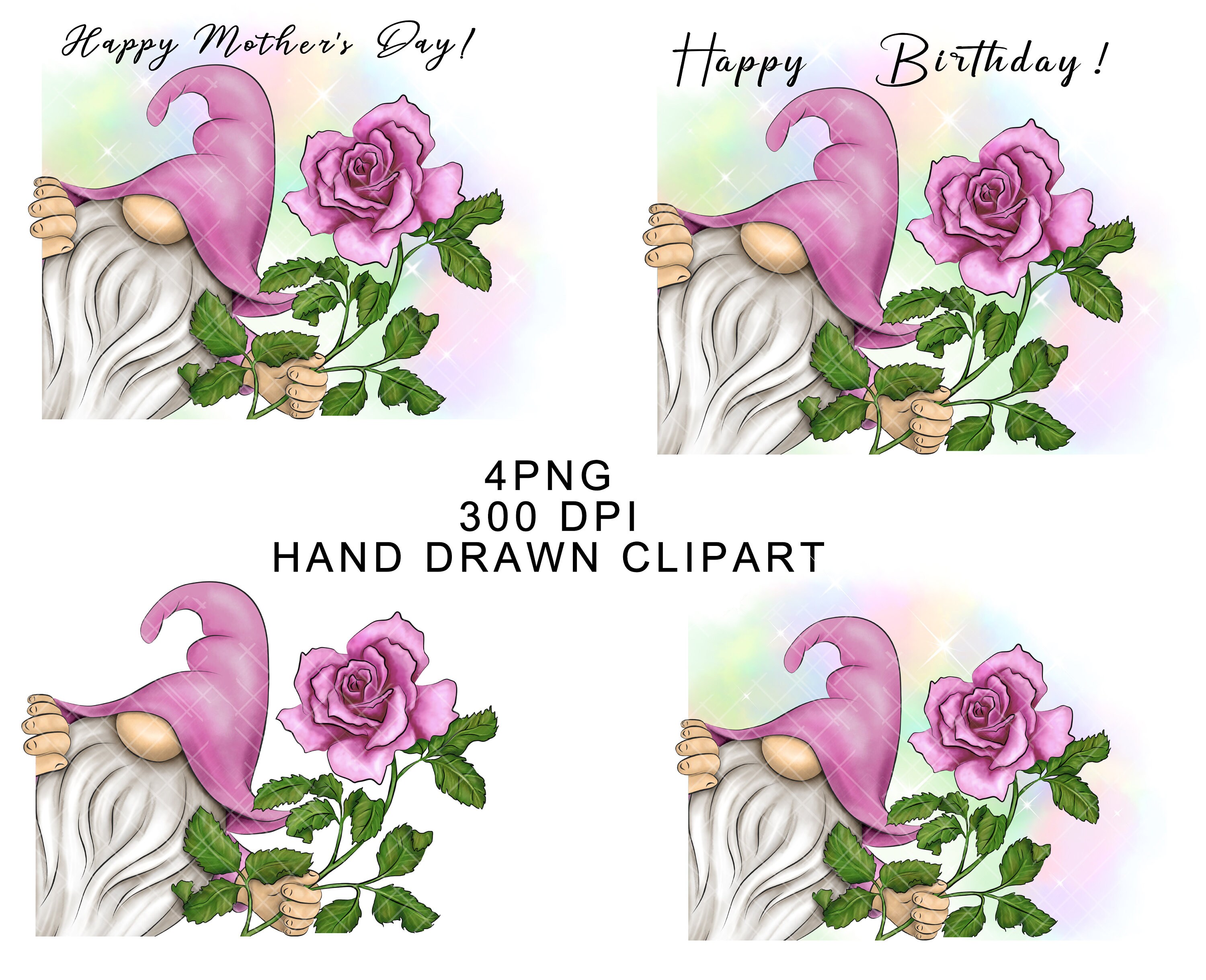 Birthday Gnome PNG Clipart Cute Gonk Waterslide Mug Happy Mothers Day ...