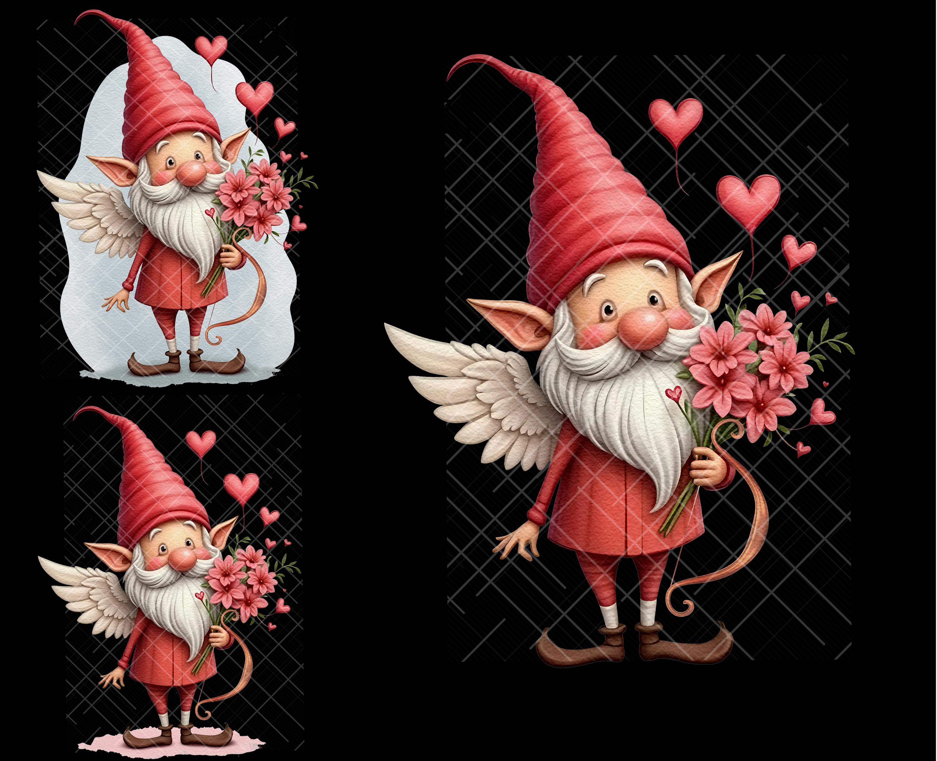 Valentine Gnome PNG Clipart Angel Cupid Romantic Cute Gonk Love ...