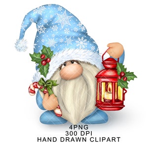 Cozy Winter Gnome Skates PNG Clipart Digital Cute Gonk Christmas ...