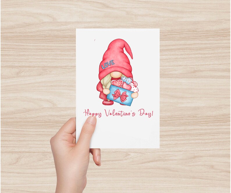 Valentine Gnome PNG Gonk Clipart Valentines Day Love Cute Hand - Etsy