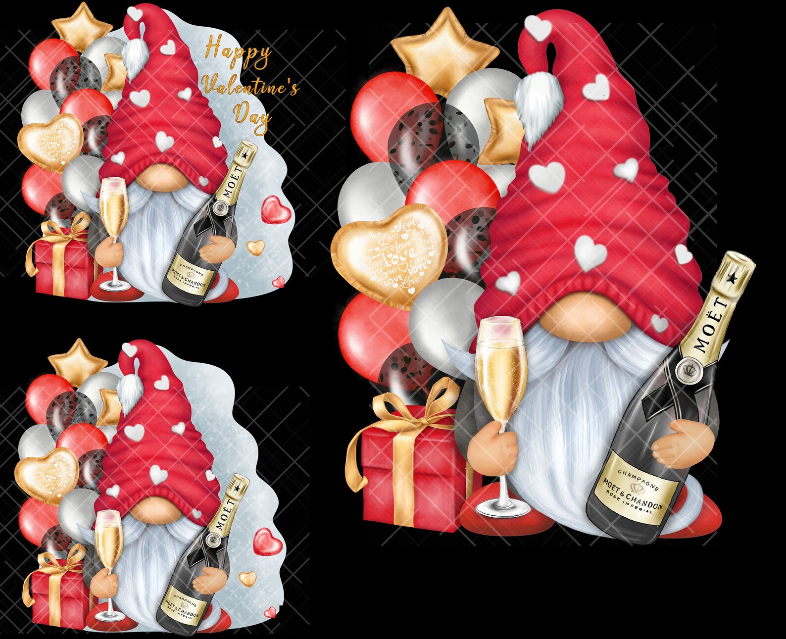 Valentine Gnome PNG Clipart Romantic Gonk Cute Love Sublimation ...