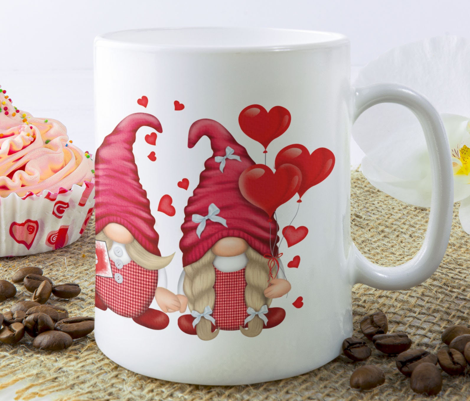 Valentines Day Gnome PNG Gonk Clipart Love Cute Hand Drawn Graphics ...
