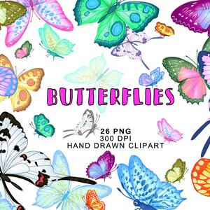 Butterflies PNG Clipart Tumbler Graphics Crafting Business Pink Red Blue Sublimation Mug Press Waterslide Birthday Mothers Day Spring Easter
