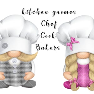 Pink Gray Chef Gnome PNG Clipart Cute Gonk Kitchen BAKER Cook Apron Funny Shirt gabo Bake Foodie baker Gift Sublimation Waterslide Home