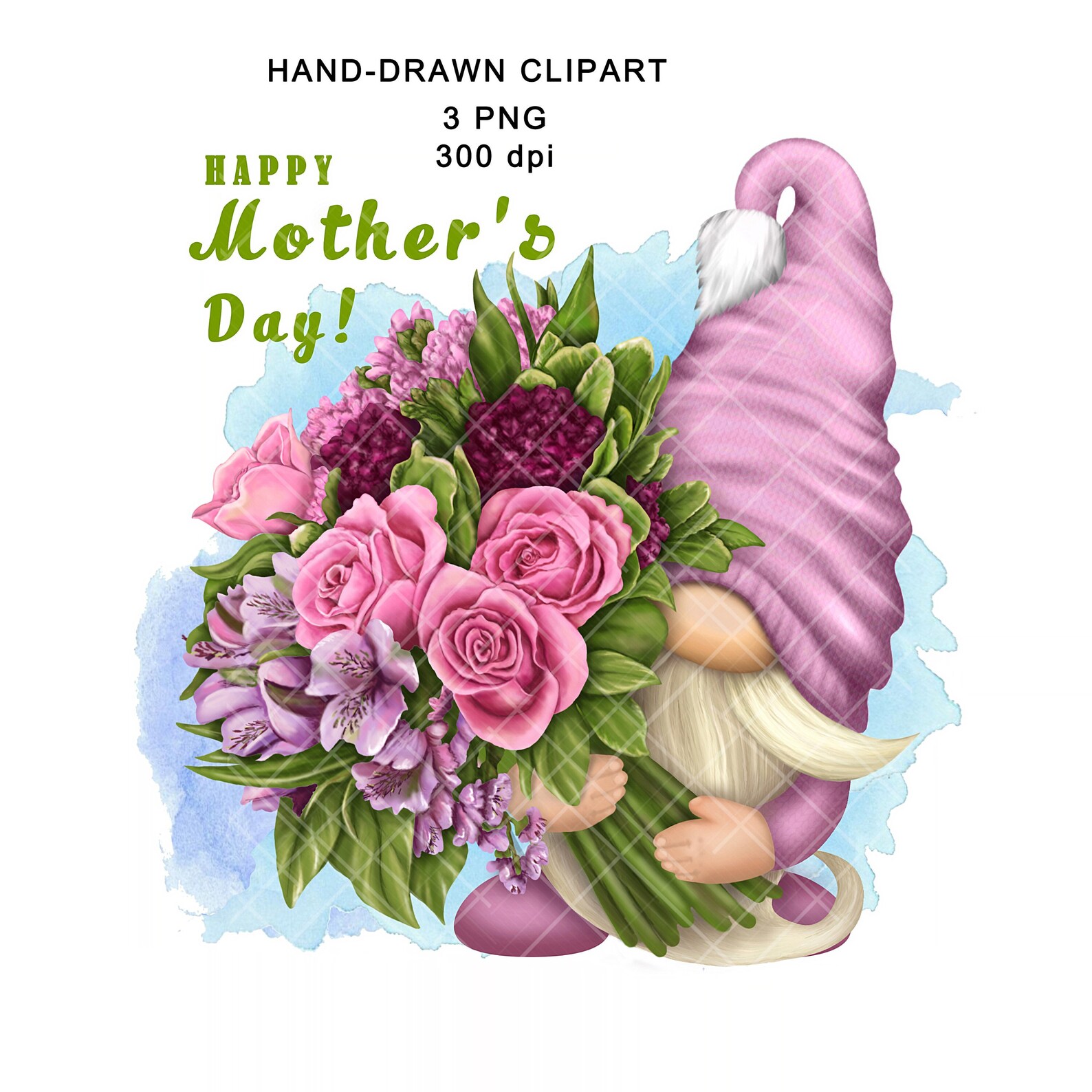 Gnome PNG Clipart Cute Gonk Happy Birthday Mothers Day Hello Spring ...