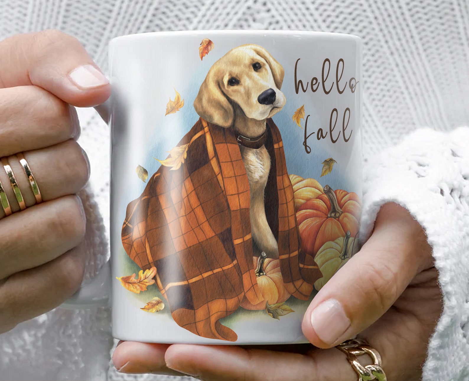 Hello Fall Dog PNG Clipart Autumn Design Cute Pumpkins Watercolor ...