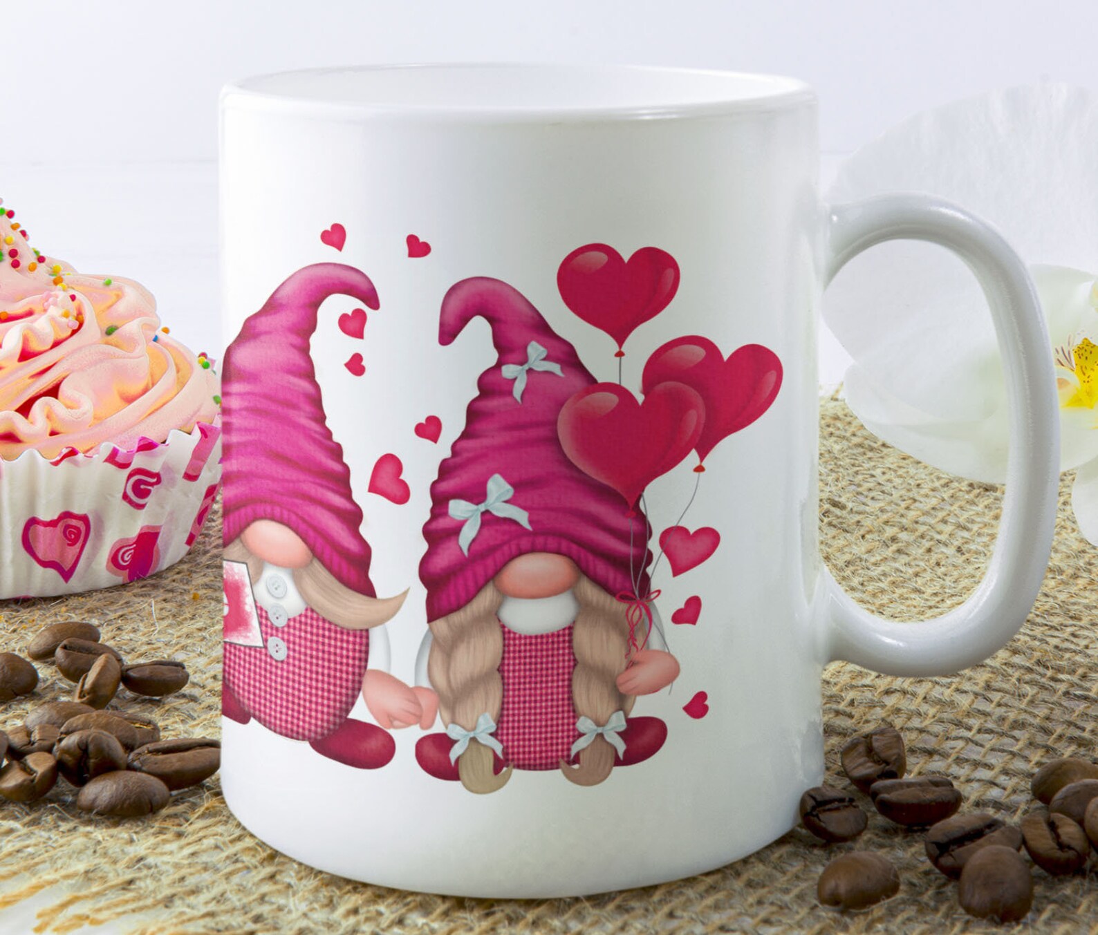 Valentine Gonk Valentines Day Watercolor Gnome PNG Clipart Love Cute ...