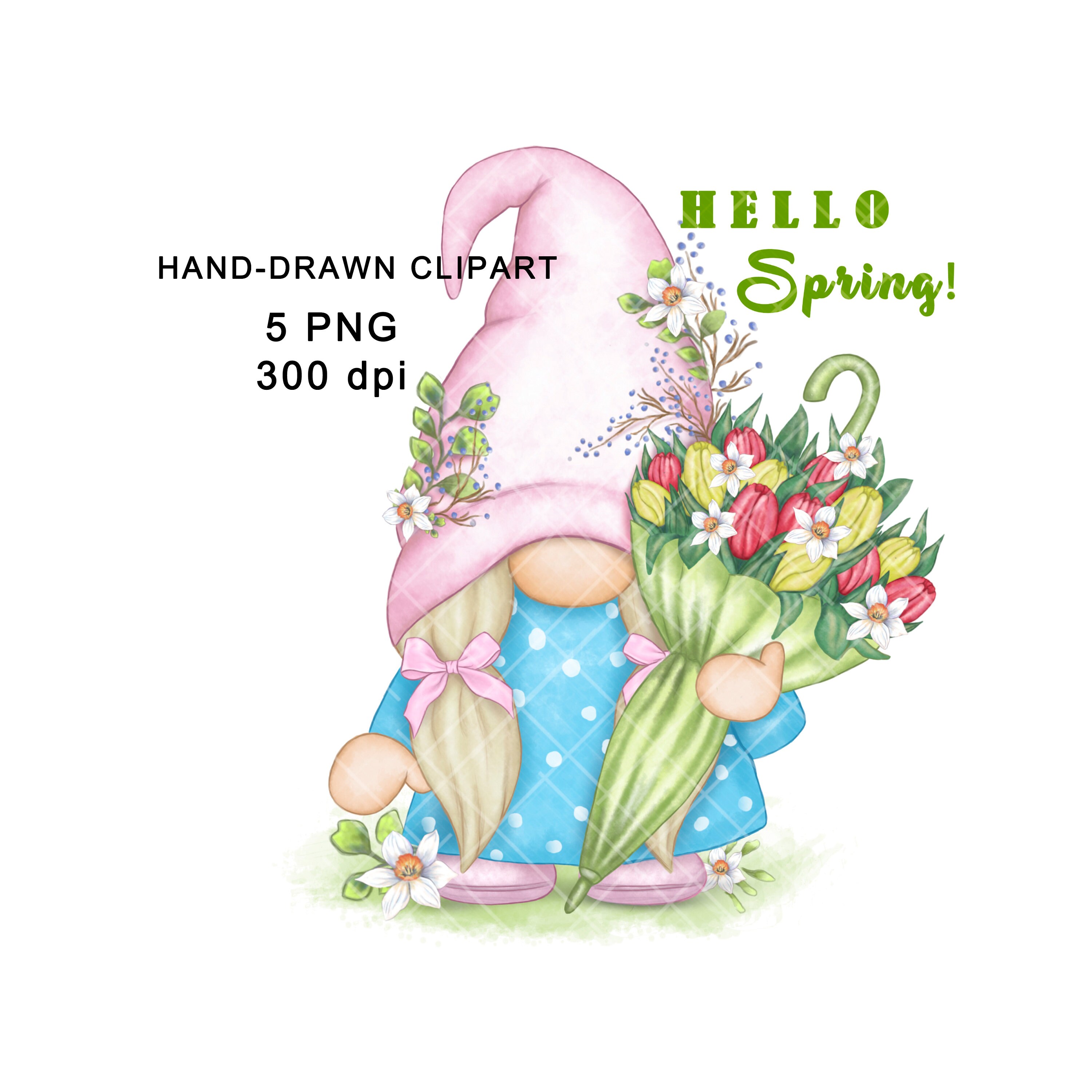 Happy Mothers Day Gnome PNG Clipart Cute Gonk Birthday Easter - Etsy