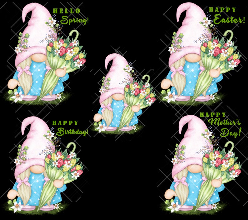 Happy Mothers Day Gnome PNG Clipart Cute Gonk Birthday Easter Hello ...