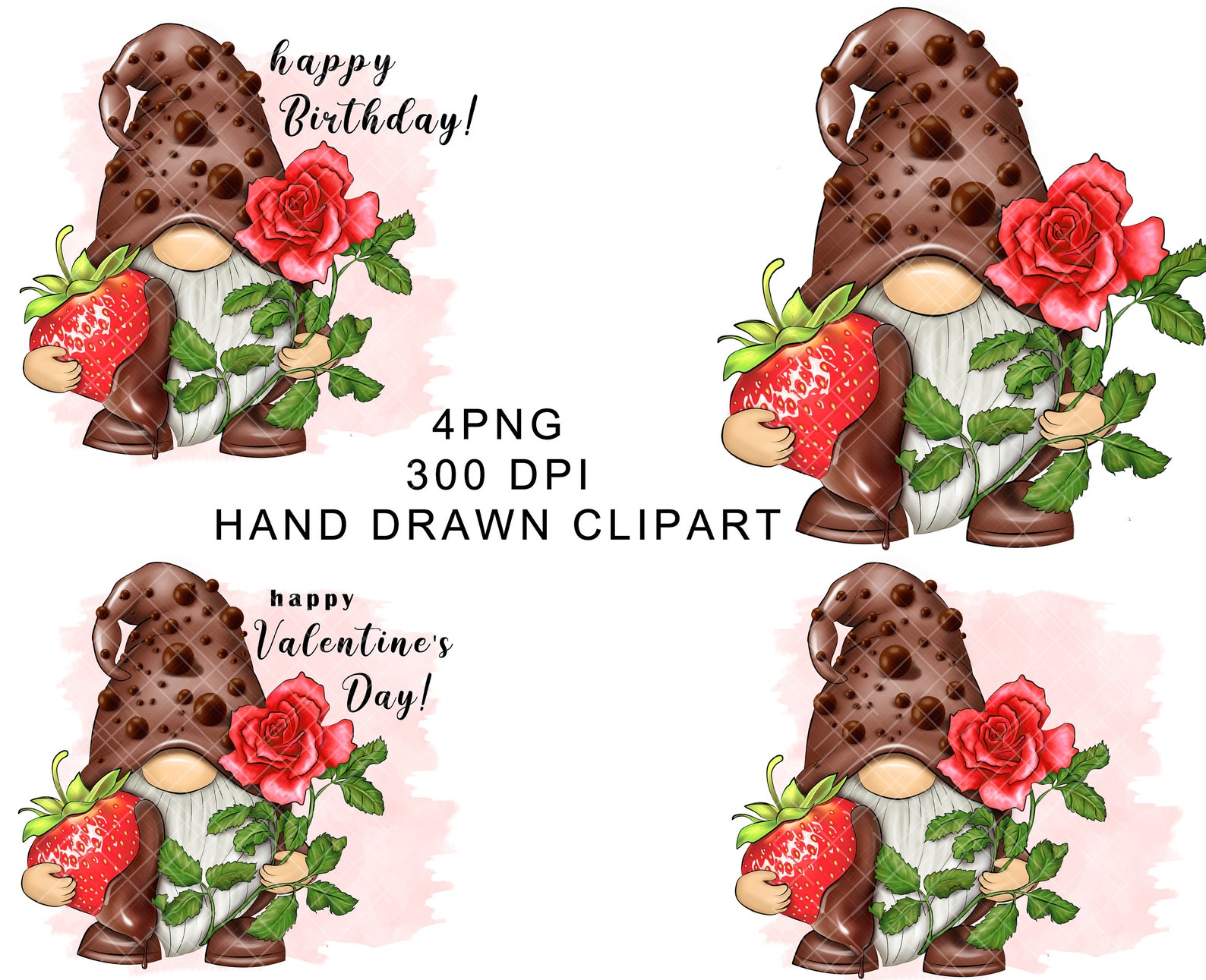 Birthday Gnome PNG Clipart Cute Gonk Happy Valentines Day Love ...