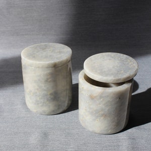 marble lidded box, jar with lid, natural marble stone, original marble, for home decoration, gift, gift for her, gift for woman, vase