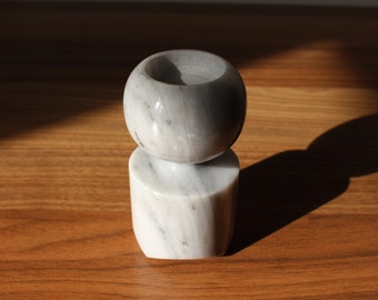marble candle holder, natural marble, original marble, candle holder, tealight candle holder, gift, gift for her, gift for him
