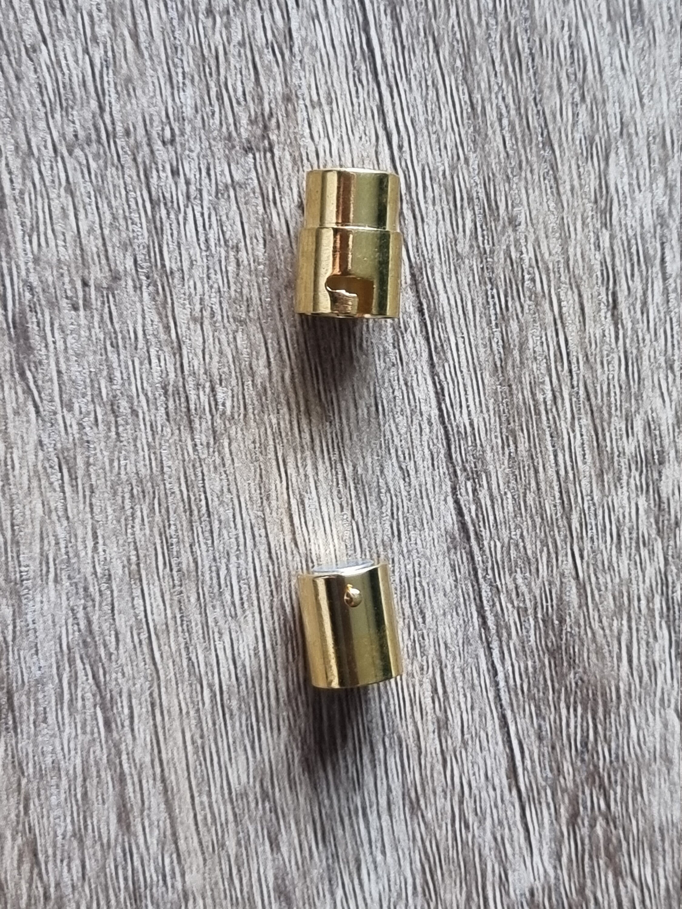 Gold Coloured Barrel Clasp 8mm Etsy