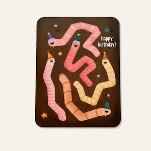 Happy Birthday Worms | Greeting Card