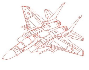 Ilustración vectorial del F-15 Strike Eagle (Descarga digital)