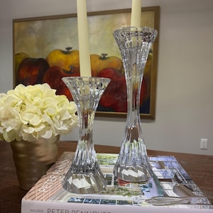 Gift Minimalist Candlestick Vintage Taper Candle Elegant Crystal Candlestick Holder Antique Candle Stick Home Decor Unique Gift Cottagecore