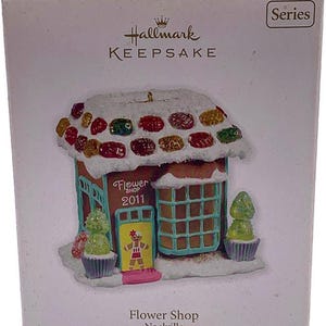Hallmark Keepsake 2011 Flower Shop Noelville Series #6 Christmas Ornament in Box
