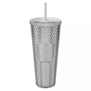 Disney World Starbucks Mickey Mouse Tumbler Ltd Edition Geo Silver Straw New