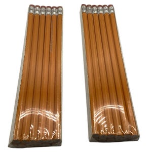 Vintage Lot of 24 Wallace Pencil Co. USA No. 2 Bonded Yellow Pencils NOS
