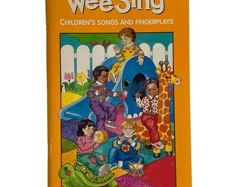 Vintage 1980s Wee Sing Children's Songs Fingerplays Songbook Price Stern Sloan