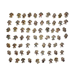 Lot 60+ Floating Locket Jewelry Charms 7mm Boy Girl Daughter Son Birthstones