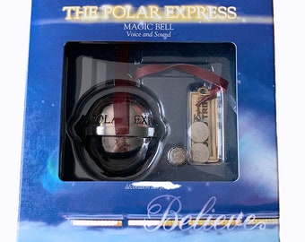 Hallmark Keepsake Ornament Christmas 2004 POLAR EXPRESS Magic Voice/Sound NOS