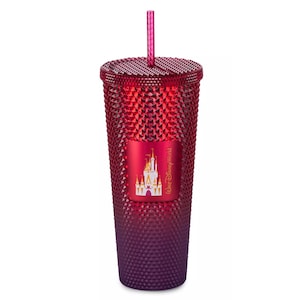 Disney World STARBUCKS RED Limited Edition 2023 Geometric Tumbler with Straw NEW