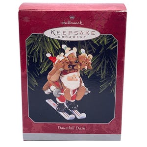 Hallmark Keepsake 1998 DOWNHILL DASH Collectible Christmas Tree Ornament in Box